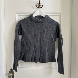 Gray Turtleneck Sweater